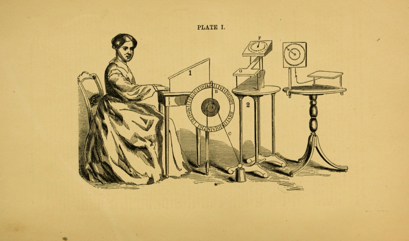 Robert Hare's spiritoscope, 1855